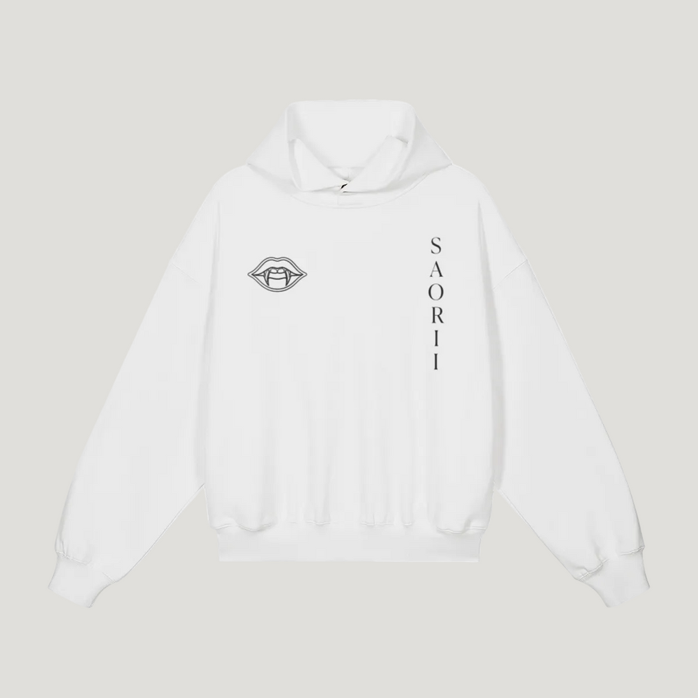 LIPS PRINT BOXY HOODIE