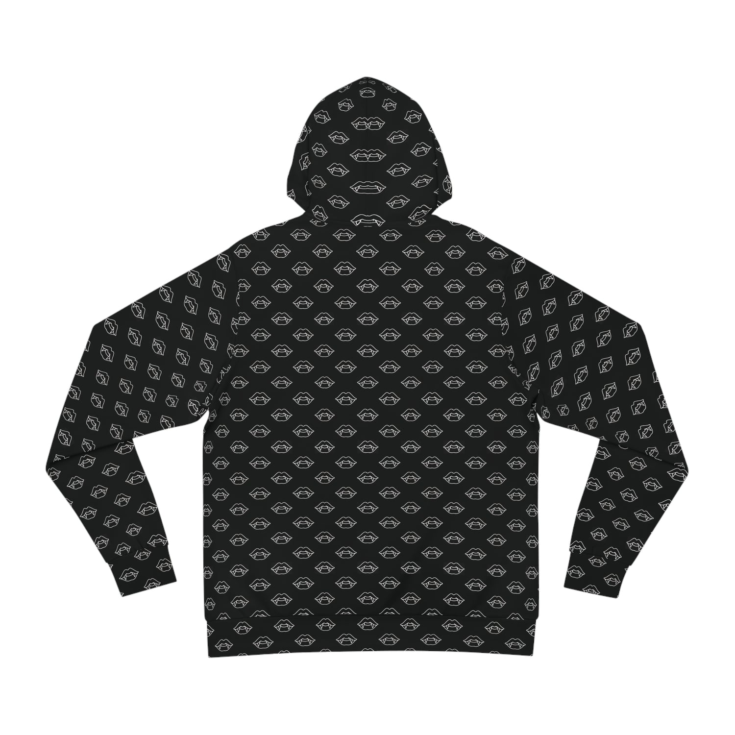 Black All-Over Eye Pattern Hoodie — Gothic Streetwear Graphic Hoodie