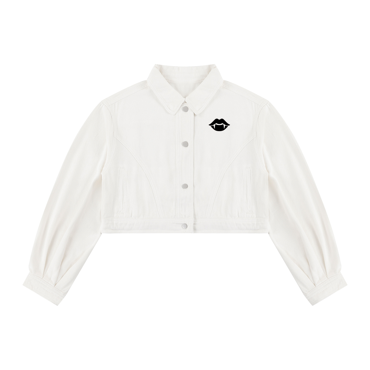 Cropped Fang denim Jacket