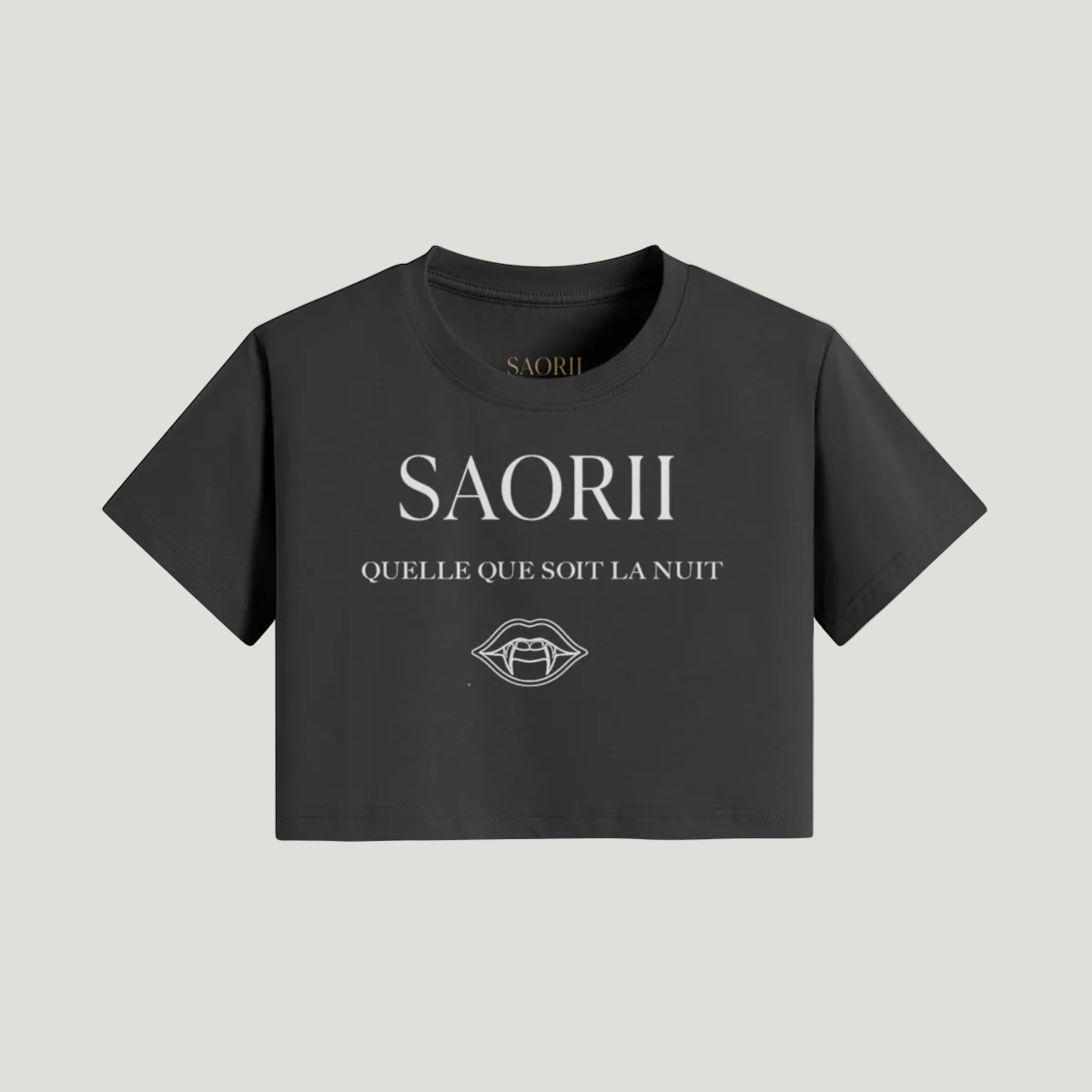 Quelle Que Soit La Nuit Crop Tee