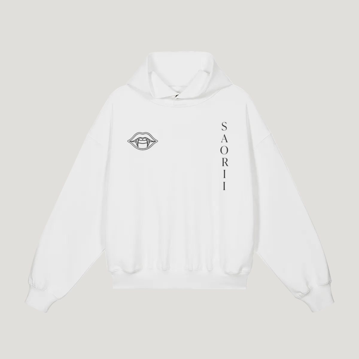 LIPS PRINT BOXY  HOODIE